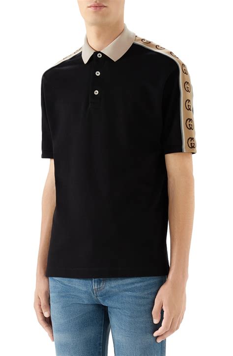 mens gucci polo t shirt|gucci polo shirts men's sale.